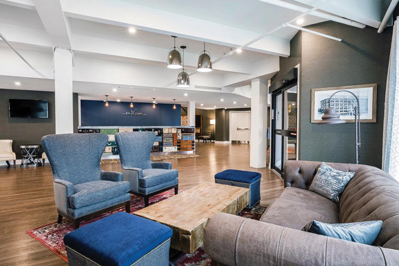 Aberthaw Const. celebrates ribbon cutting of enVision Hotel Boston